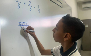 Kaleb Sandoval de 11 años  rumbo a la olimpiada internacional de Matemáticas